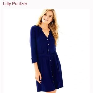 Lilly Pulitzer Bailor Dress, True Navy, M